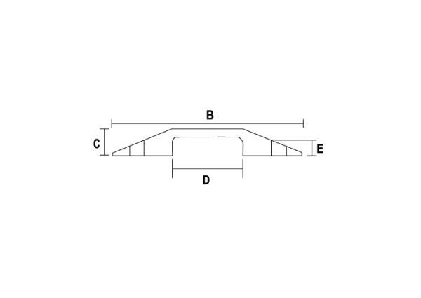 Kabelbrücke Checkers Fastlane® 1 Channel Drop Over Cable Protector 1,5″