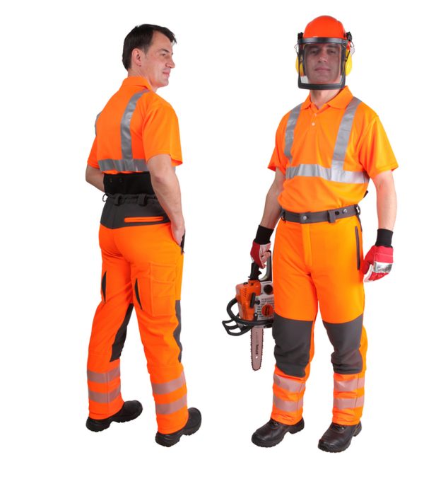 Forstschutz-Bundhose STRETCH HI-VIS