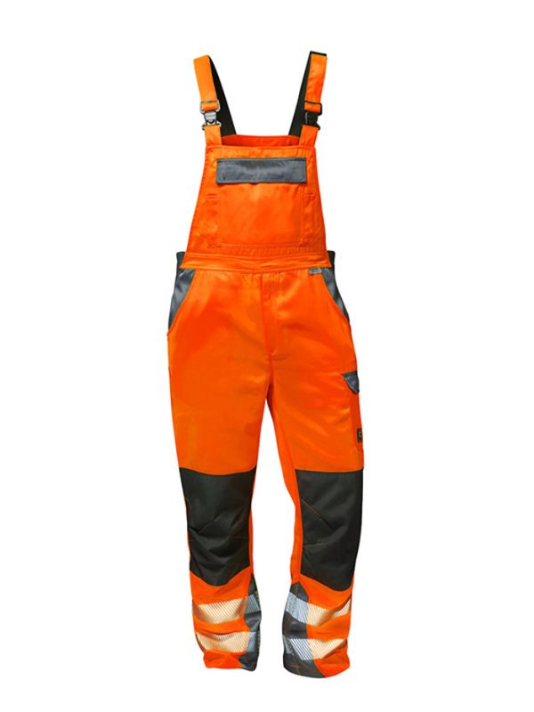 Warnschutz Latzhose HI-VIZ