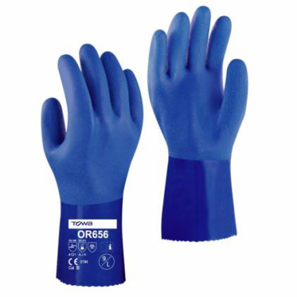 TOWA Chemieschutzhandschuh OR656 blau