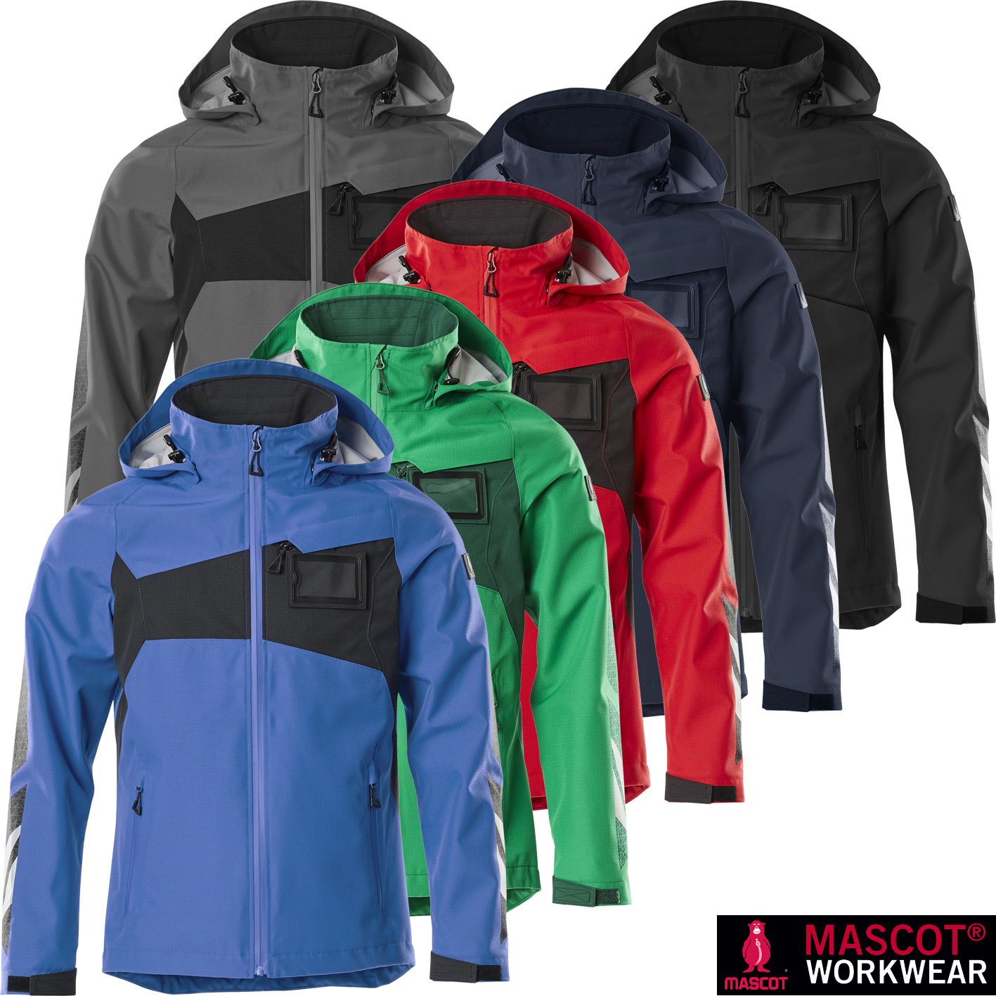 – Hard Bannenberg Jacke, DE wasserdicht Shell ACCELERATE Arbeitsschutz Mascot® 18301 GmbH