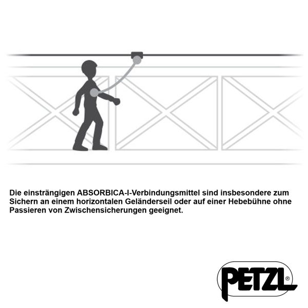 Petzl® Verbindungsmittel ABSORBICA I 80