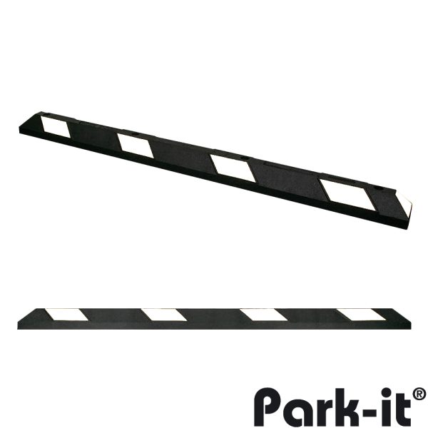 Park-it® Radstopp schwarz/weiß LxBxH 1.800 x 150 x 100 mm