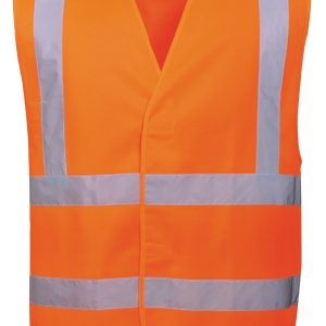Warnschutzweste orange EN 471 mit Tasche