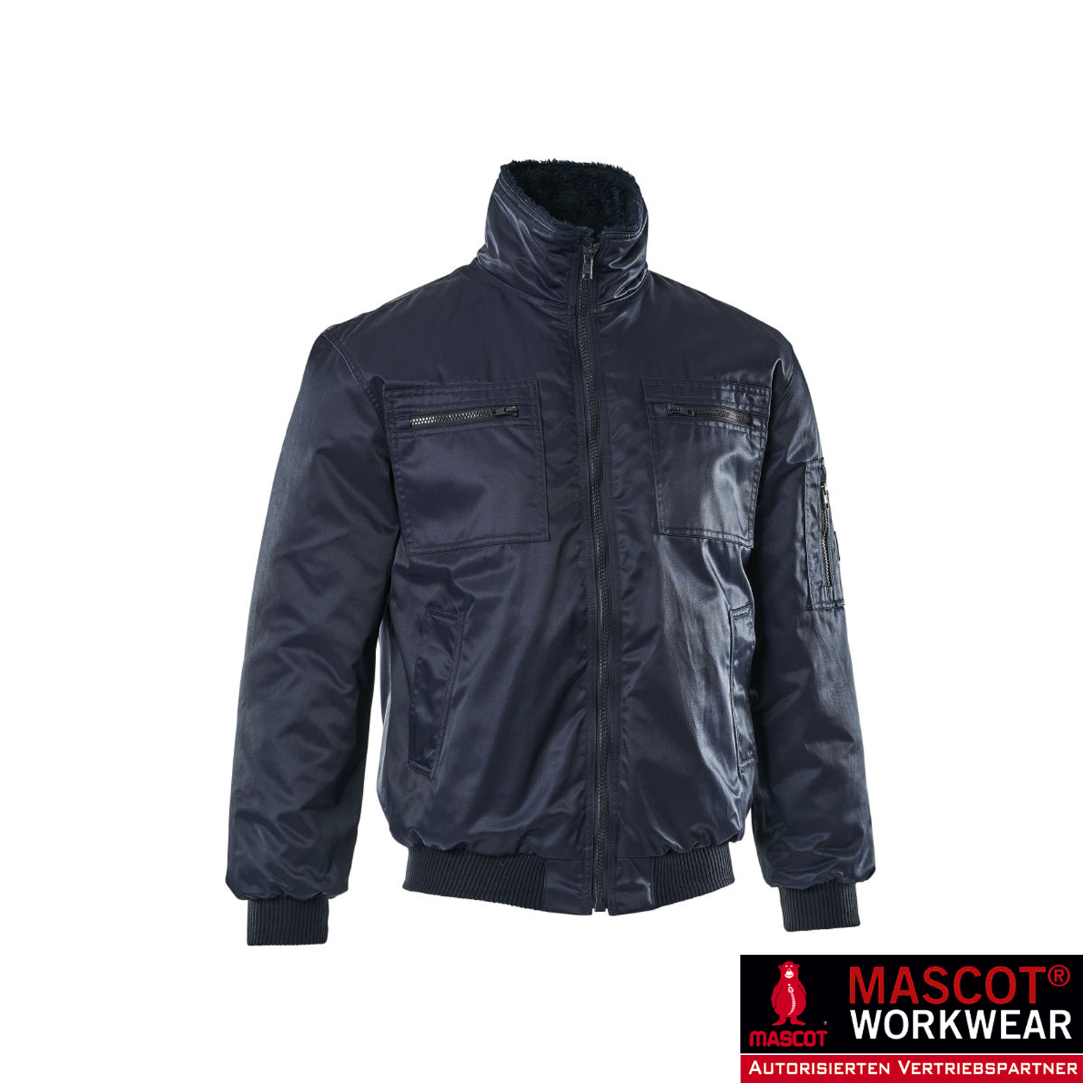 Mascot Pilotjacke ALASKA marine – warm & wasserabweisend | Bärennylon®