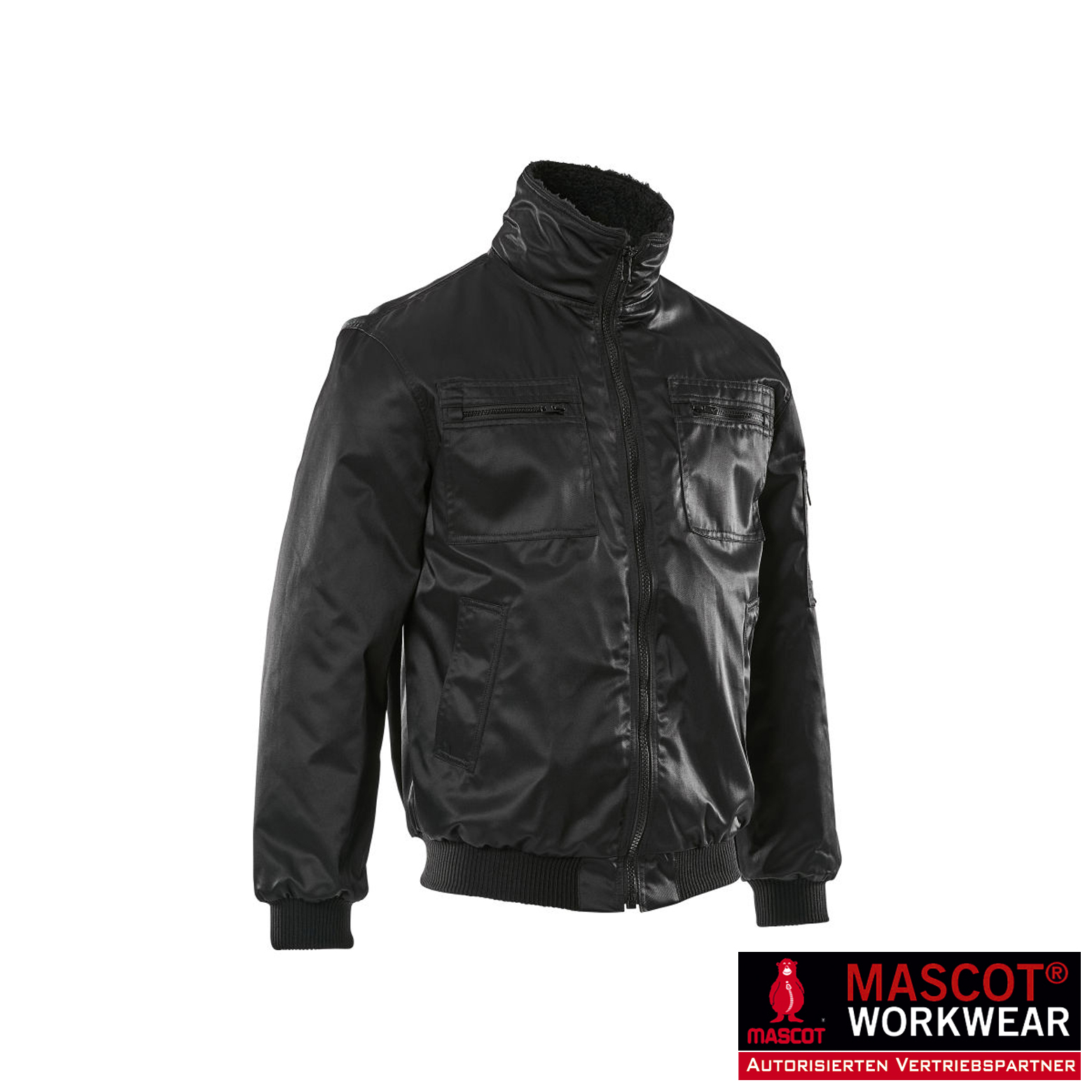 Mascot Pilotjacke ALASKA schwarz – warm & wasserabweisend | Bärennylon®