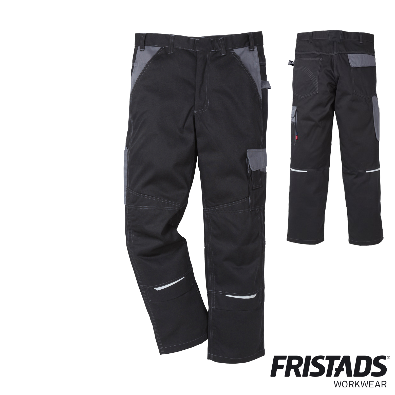 Fristads Icon Two Hose 2019 LUXE schwarz/grau | Industrie-Arbeitshose *RP*
