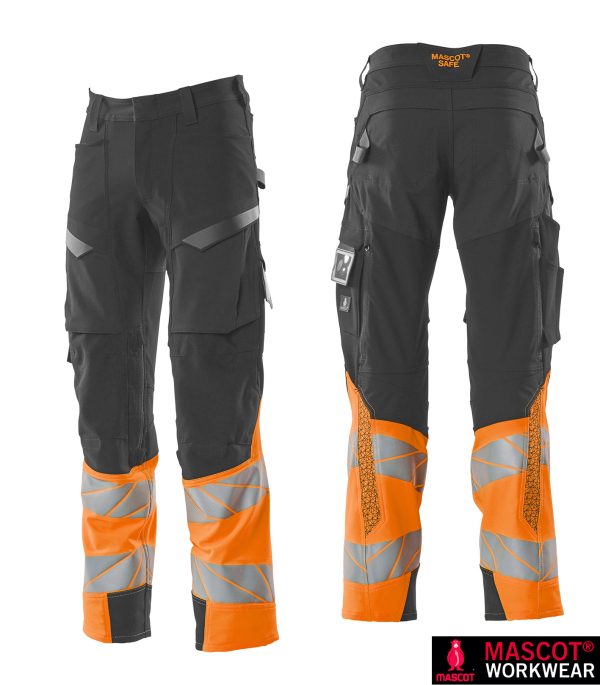 MASCOT® ACCELERATE SAFE Bundhose 19179 - Stretch – Bild 4