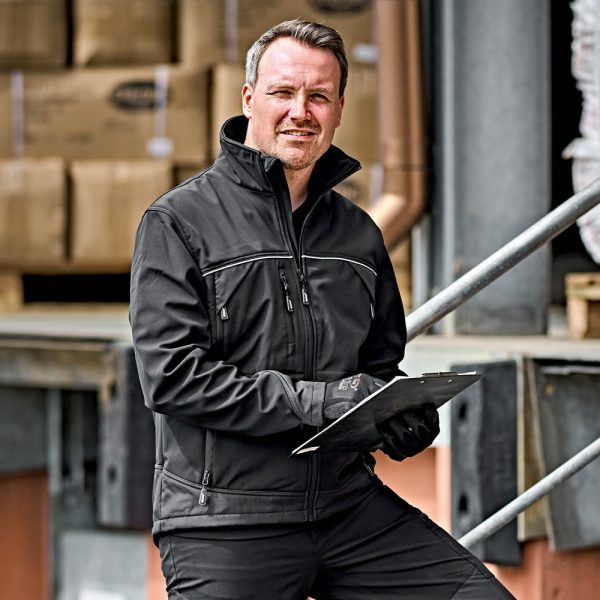 Softshell-Jacke *PREMIUM* schwarz/schwarz – Bild 4