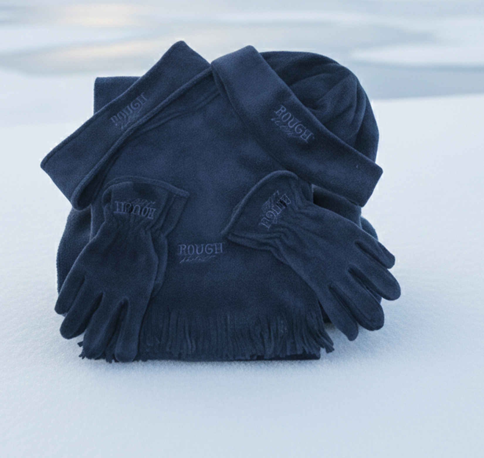 Fleece Winterset "Rough" – Mütze, Schal, Stirnband & Handschuhe