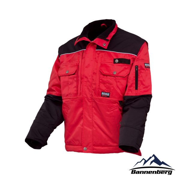 Rough Wear Winterjacke DACHSTEIN rot/schwarz
