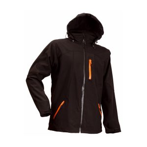Softshell Jacke FOX 200 schwarz/orange  *RP*