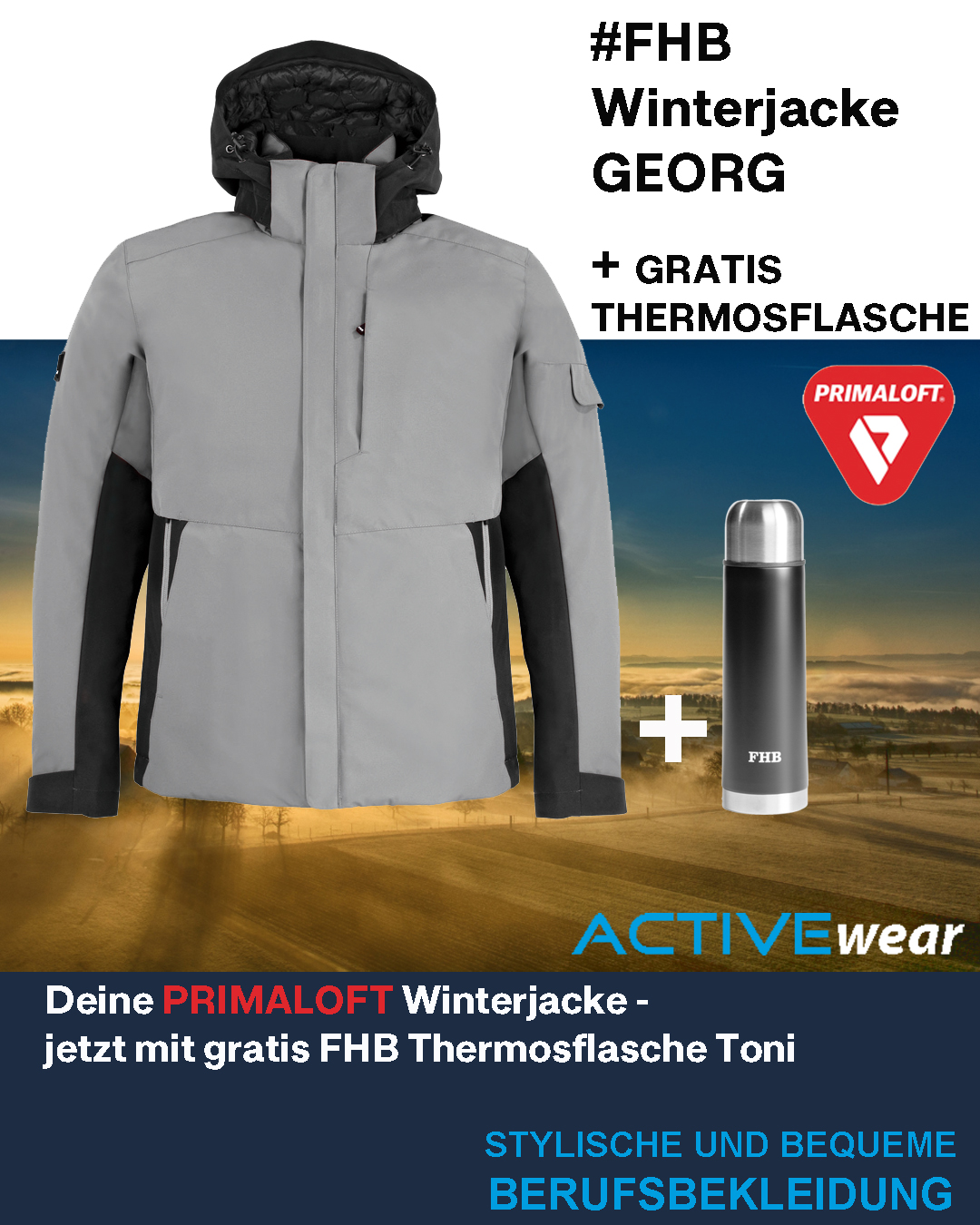 FHB Winterjacke GEORG + Thermosflasche Toni – Bild 15