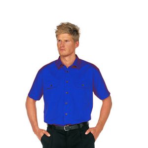 Kübler Hemd 7106 kurzarm k-blau Gr. L *RP*