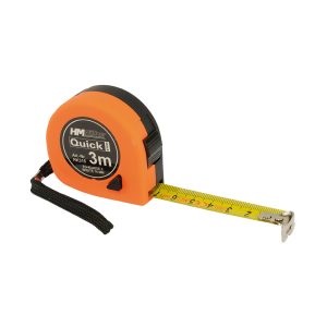 Rollmeter „Quickstop“ 3 m | Stahlband 16 mm | Maßband Genauigkeitsklasse II