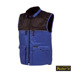 Peter´s Winterweste W10 blau/schwarz