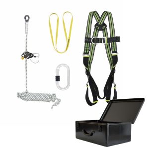 Set für Dachdecker "Komfort" Metallkoffer Seil 10 m