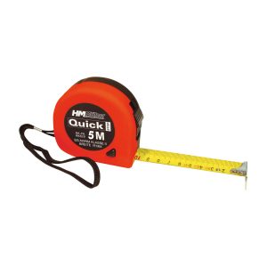 Rollmeter „Quickstop“ 5 m | Stahlband 19 mm | Maßband Genauigkeitsklasse II