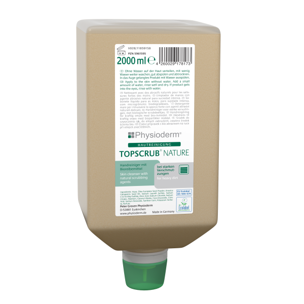 Physioderm® Hautreiniger TOPSCRUB® NATURE 2.000 ml Varioflasche