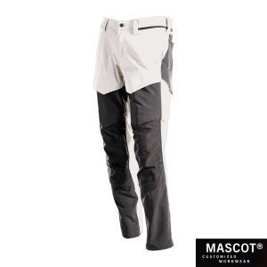 MASCOT® CUSTOMIZED Hose mit Knietaschen weiß/anthrazit 22379