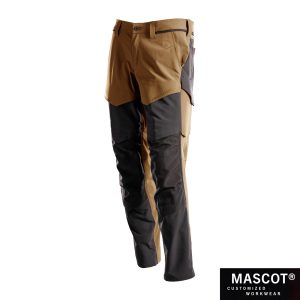 MASCOT® CUSTOMIZED Hose mit Knietaschen nussbraun/schwarz 22379