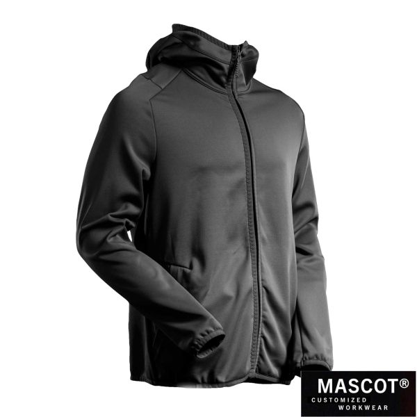 MASCOT® CUSTOMIZED Fleecejacke mit Kapuze schwarz 22586