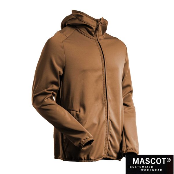 MASCOT® CUSTOMIZED Fleecejacke mit Kapuze nussbraun 22586