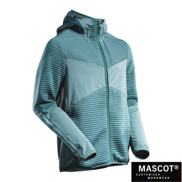 MASCOT® CUSTOMIZED Kapuzen-Fleecejacke hell waldgrün 22603