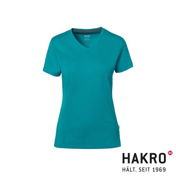 HAKRO COTTON TEC® Damen V-Shirt No. 169 – Bild 6