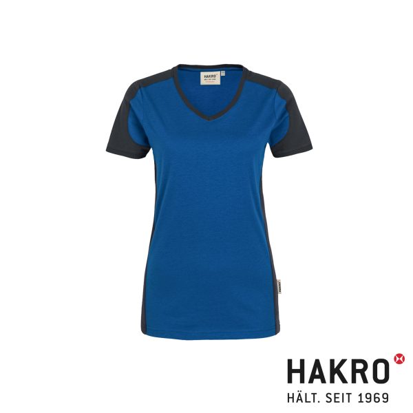 HAKRO Damen V-Shirt Contrast MIKRALINAR® No. 190 – Bild 5