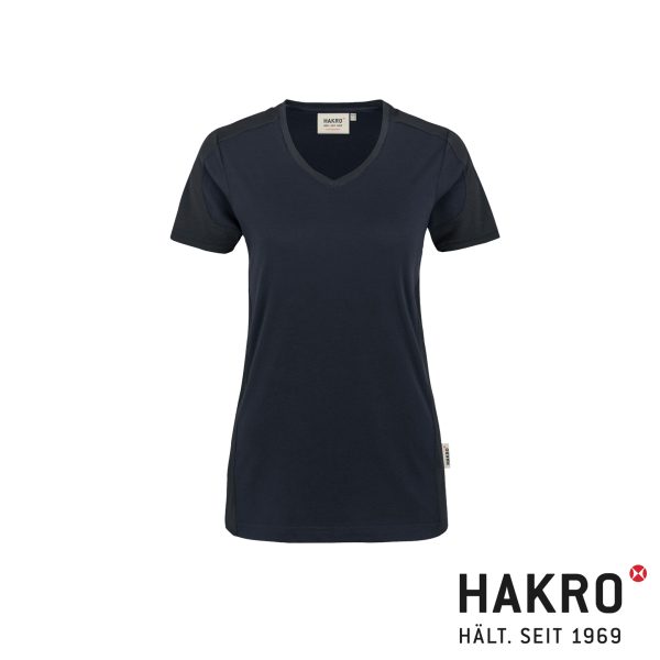 HAKRO Damen V-Shirt Contrast MIKRALINAR® No. 190 – Bild 8