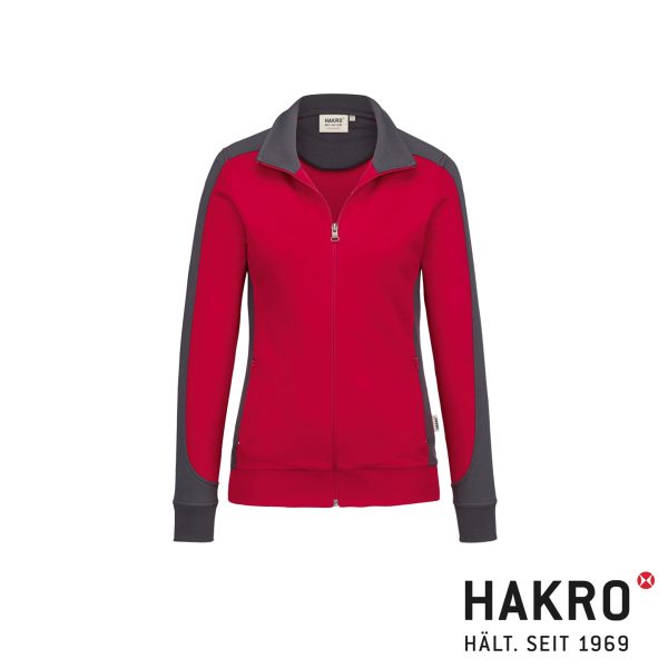 HAKRO Damen Sweatjacke Contrast MIKRALINAR® No. 277 – Bild 3
