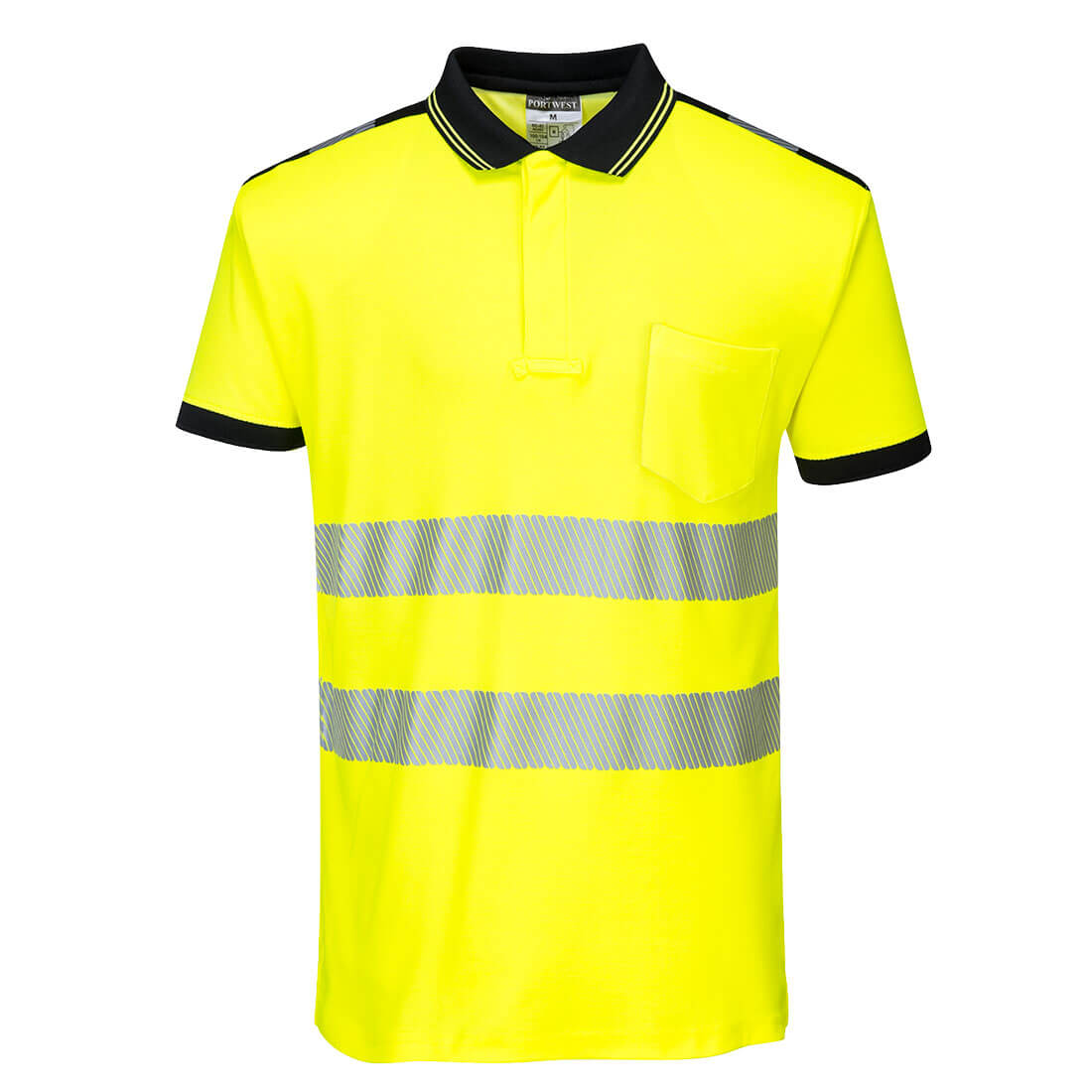 PW3 Warnschutz Polo-Shirt T180 – Bild 2