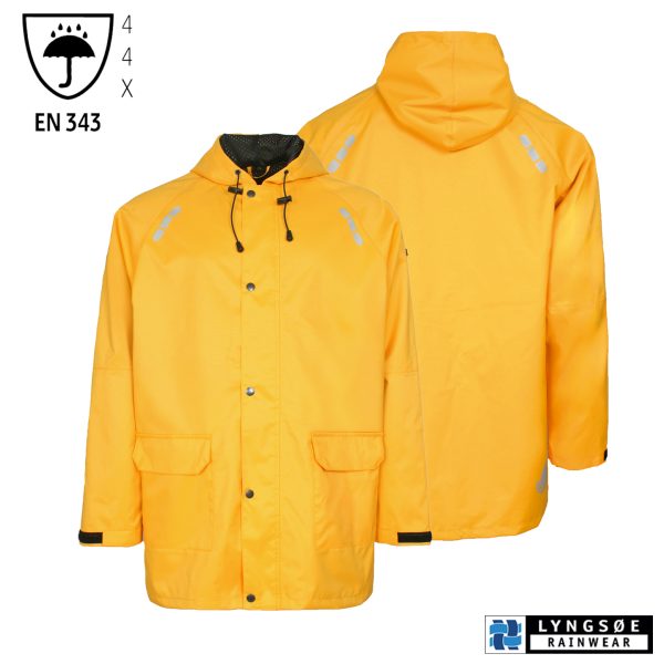 Leichte, atmungsaktive Regenjacke FOX 6048 gelb