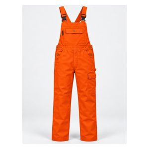 Latzhose "RANGER" orange aus 100% Baumwolle | Robuste Arbeitslatzhose