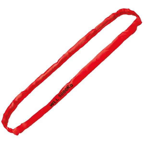 Rundschlingen,  WLL 5.000 kg, rot 4 Meter