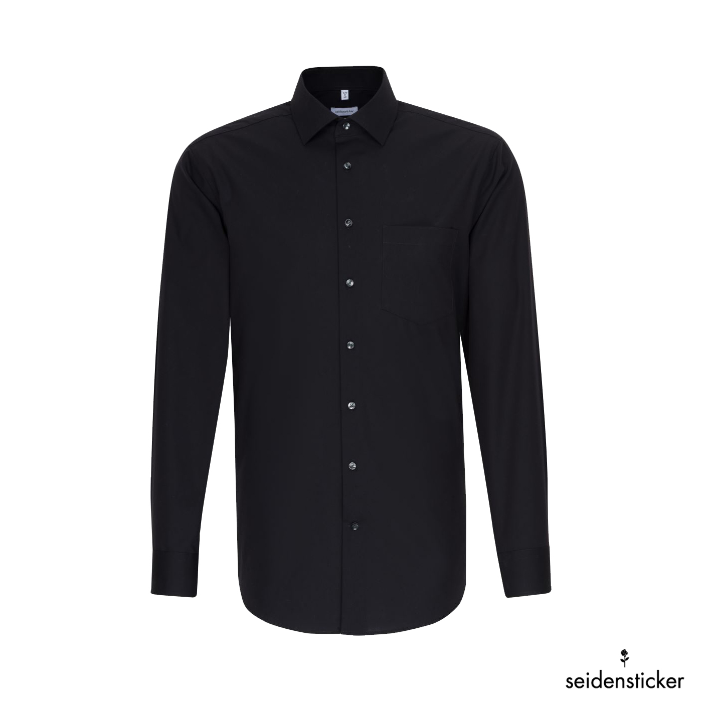 Seidensticker Regular Business Hemd Uni Langarm – Bild 6