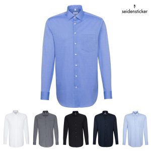 Seidensticker Regular Business Hemd Uni Langarm