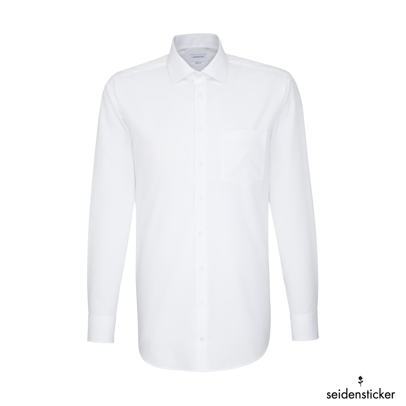 Seidensticker Regular Business Hemd Uni Langarm – Bild 7