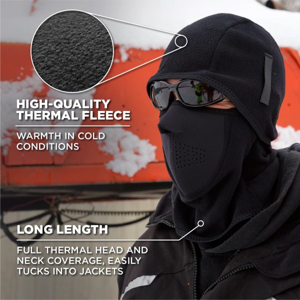 Balaclava Gesichtsmaske / Sturmhaube  2-teilig Fleece/Neopren – atmungsaktiver Kälteschutz – Bild 12