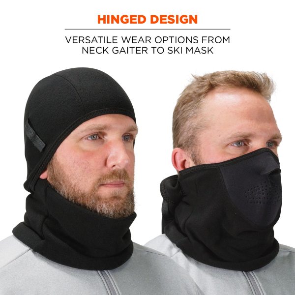 Balaclava Gesichtsmaske / Sturmhaube  2-teilig Fleece/Neopren – atmungsaktiver Kälteschutz – Bild 7