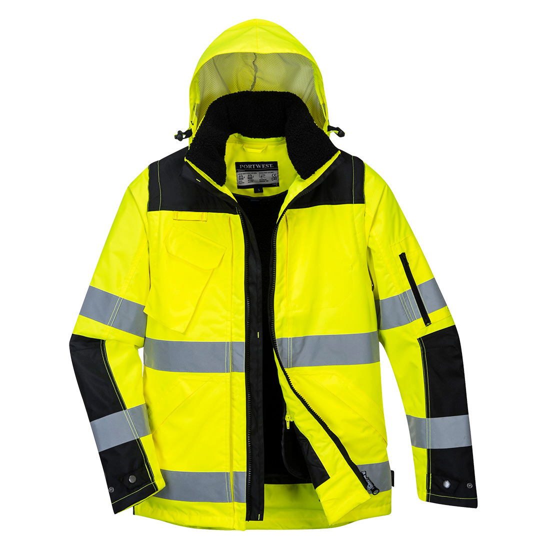 Portwest C469 Hi-Vis Pro 3-in-1 Winterjacke | Warnschutzjacke gelb