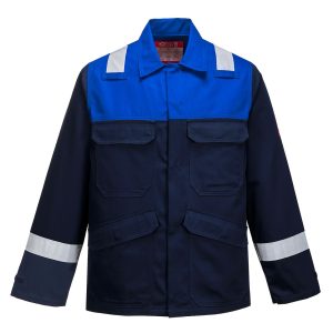 FR55 Bizflame Work Jacke Marine | Flammhemmend & Antistatisch