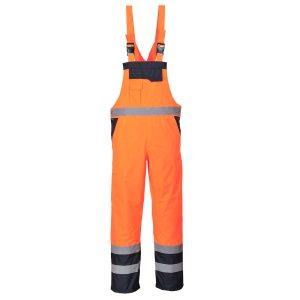 S489 Hi-Vis Winter Latzhose | Wasserdicht & Warm | Orange