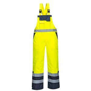 S489 Hi-Vis Winter Latzhose | Wasserdicht & Warm | Gelb
