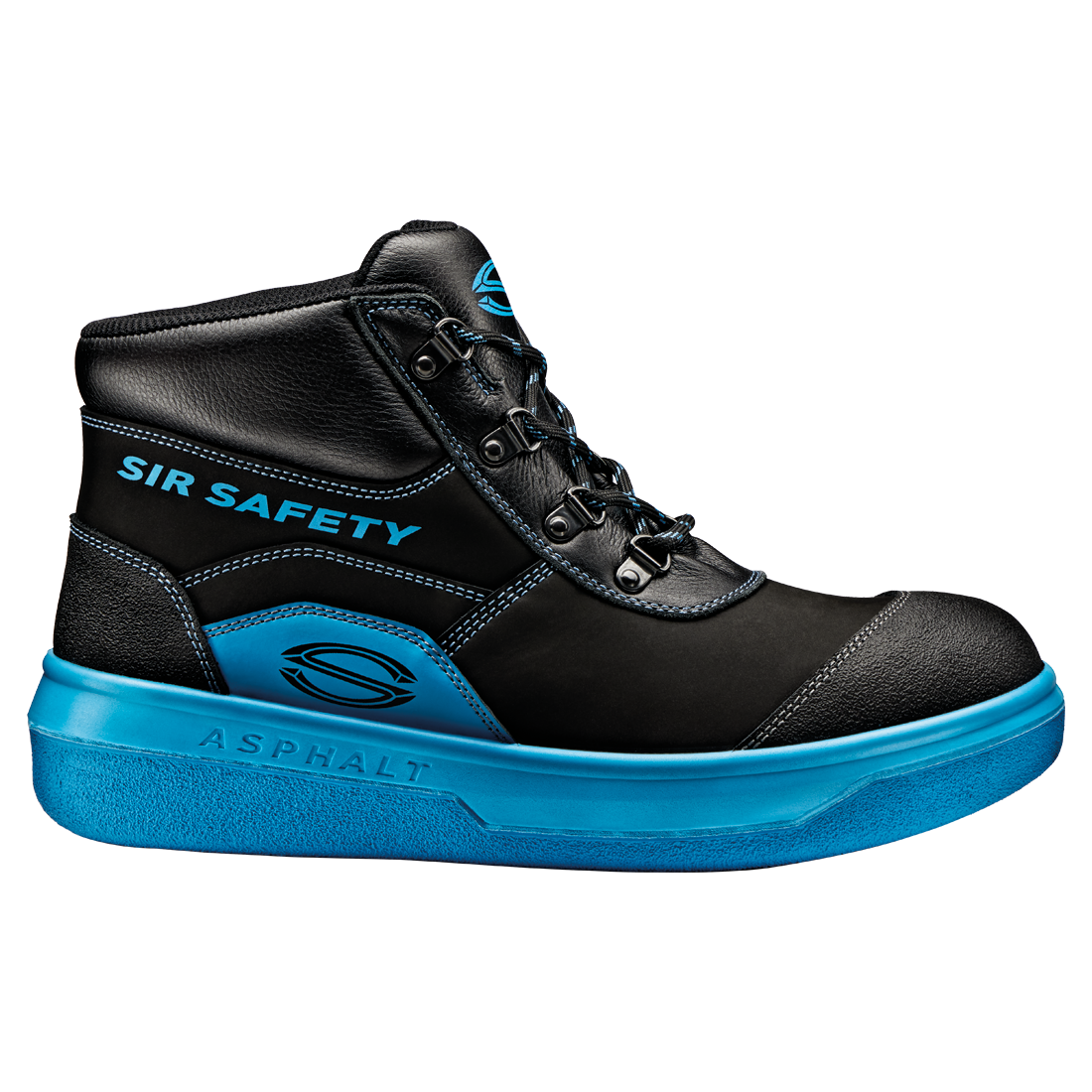 Sicherheitsschuh ASPHALT | Spezial-Asphaltschuh S2 PS HI HRO | Glatte Sohle für Straßenbau