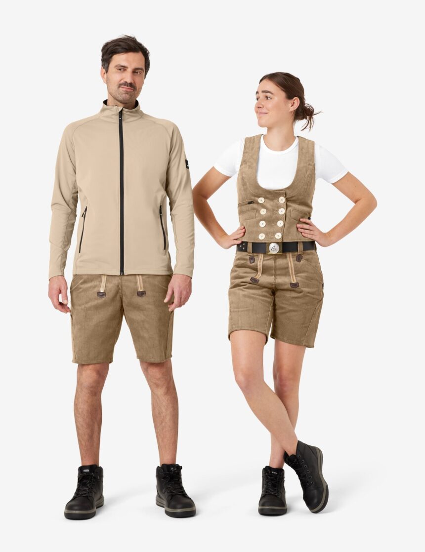 FHB HANS Zunftshorts Beige | Sommercord Arbeitsshorts Zimmerer – Bild 6