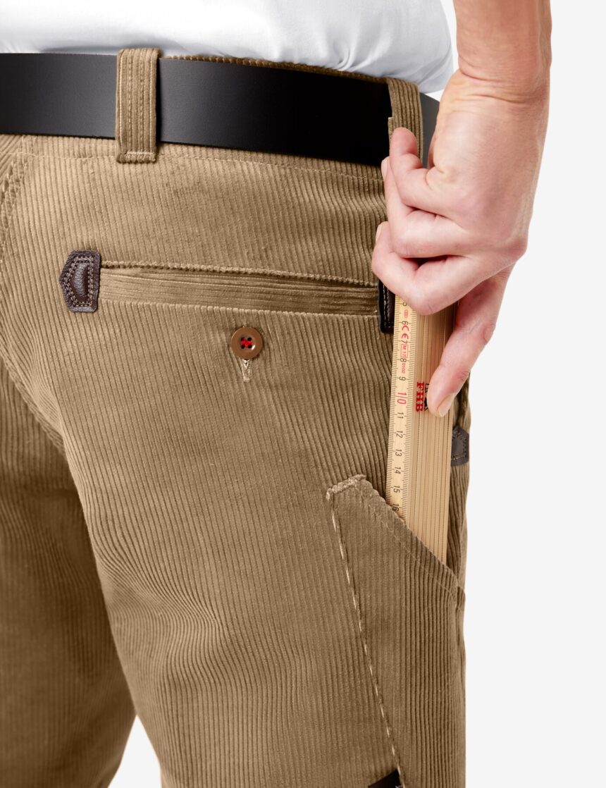 FHB HANS Zunftshorts Beige | Sommercord Arbeitsshorts Zimmerer – Bild 3