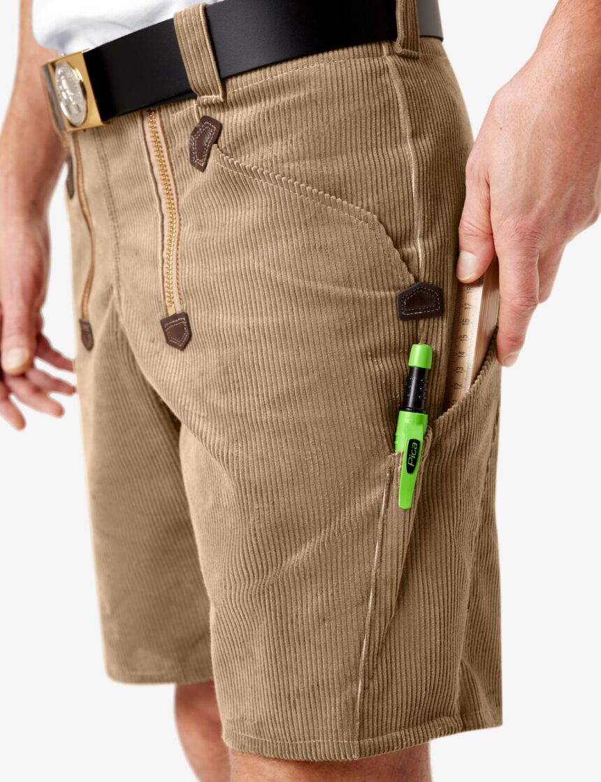 FHB HANS Zunftshorts Beige | Sommercord Arbeitsshorts Zimmerer – Bild 2