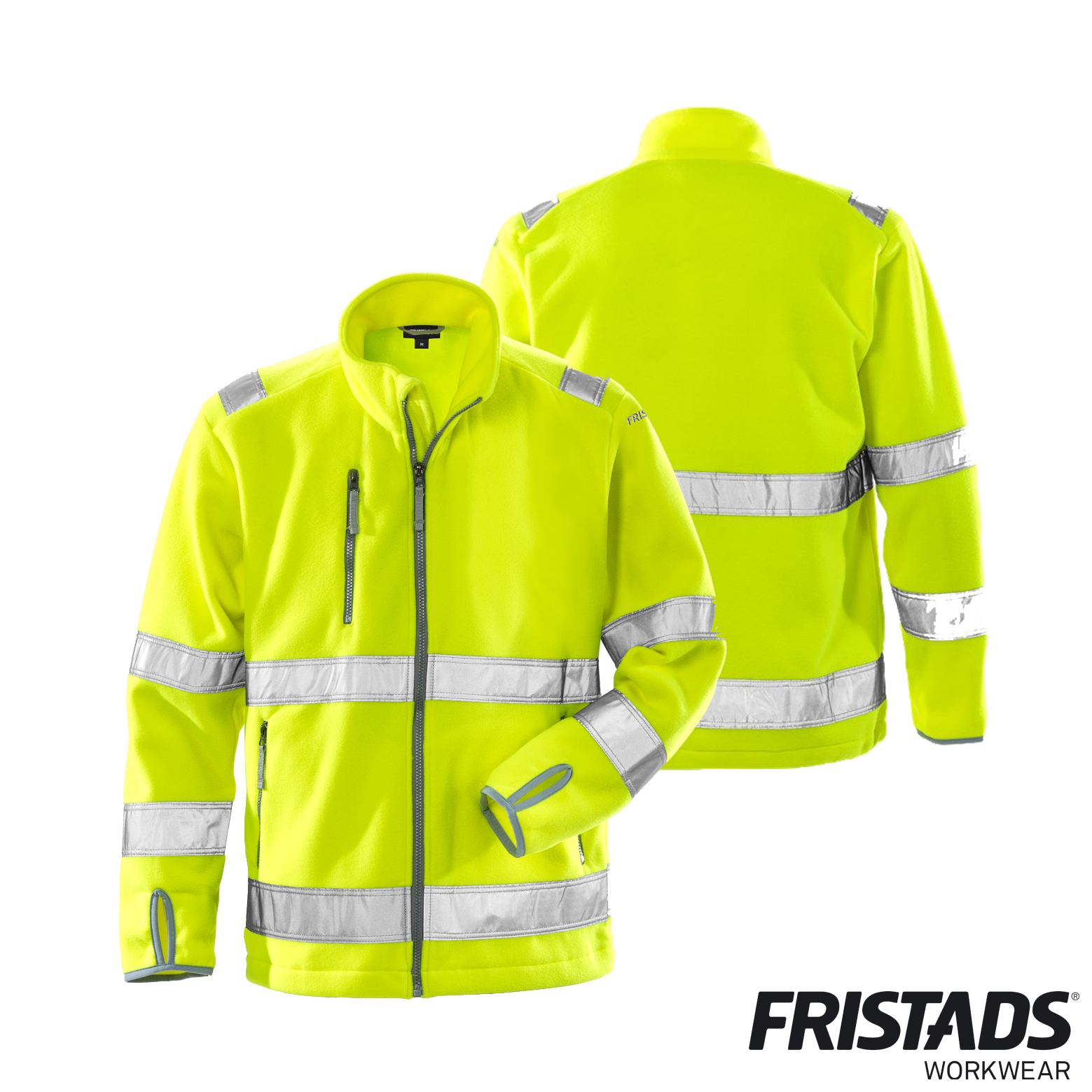 Fristads High Vis Fleecejacke 4400 FE | Warnschutz Fleecejacke Kl.3 – Bild 4